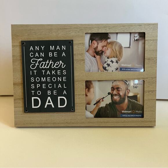 Dad Heritage Photo Frame Set - Black and Brown - Picture 2 of 4